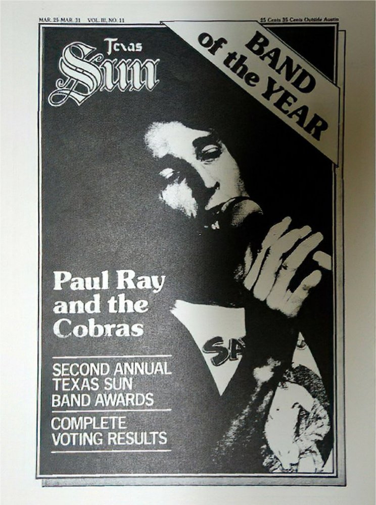 Austin Sun 1977 Band of the Year Award