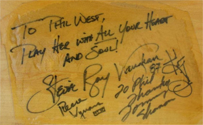 Stevie Ray Vaughan Autograph
