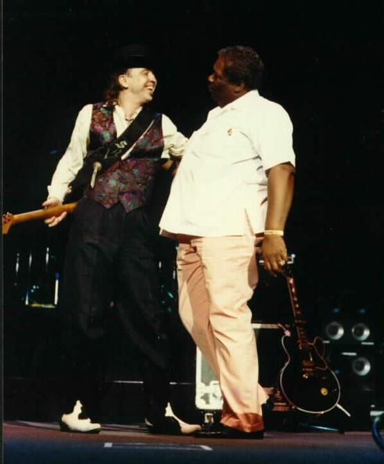 Stevie Ray Vaughan with B.B. King