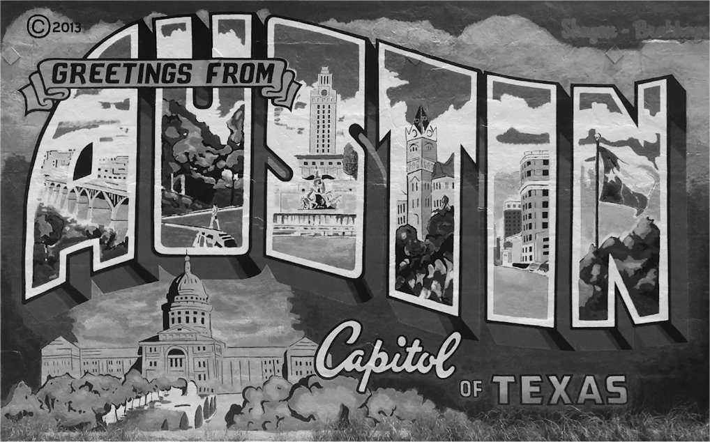 Postcard for Austin, Texas