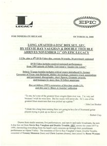 Press Release for the 2000 Box Set