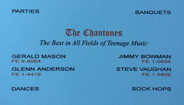 The Chantones Business Card
