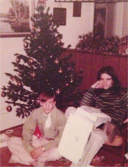 Stevie and Jimmie at Christmas