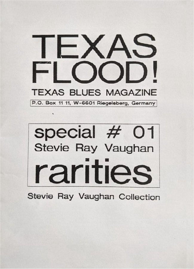 Texas Flood German Fanzine