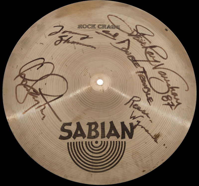 Stevie Ray Vaughan Signed Cymbal
