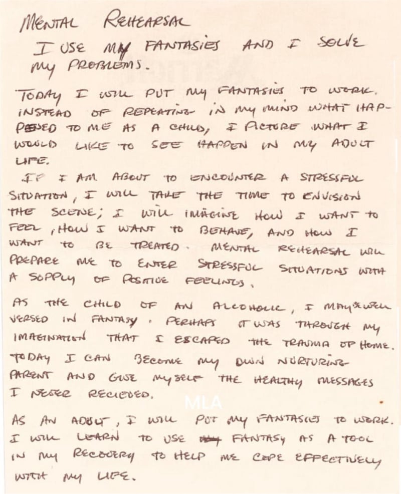 Stevie Ray Vaughan Mental Rehearsal Notes