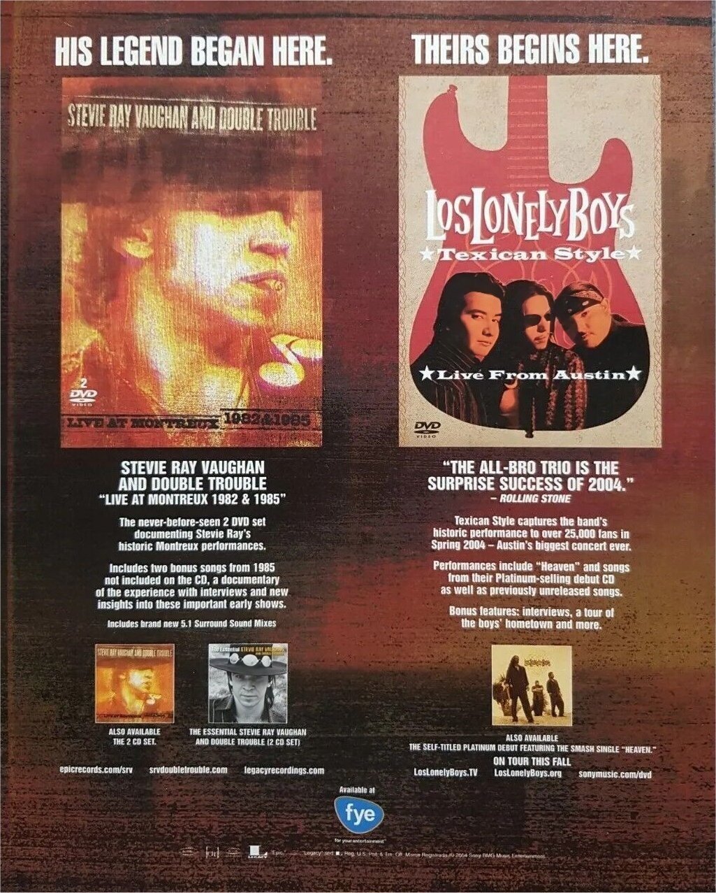 Live at Montreux DVD Advert