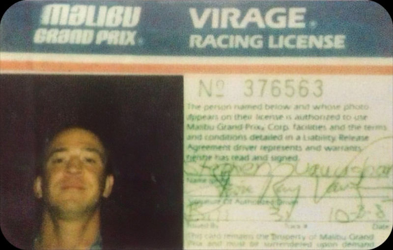 Stevie Ray Vaughan Racing Licence