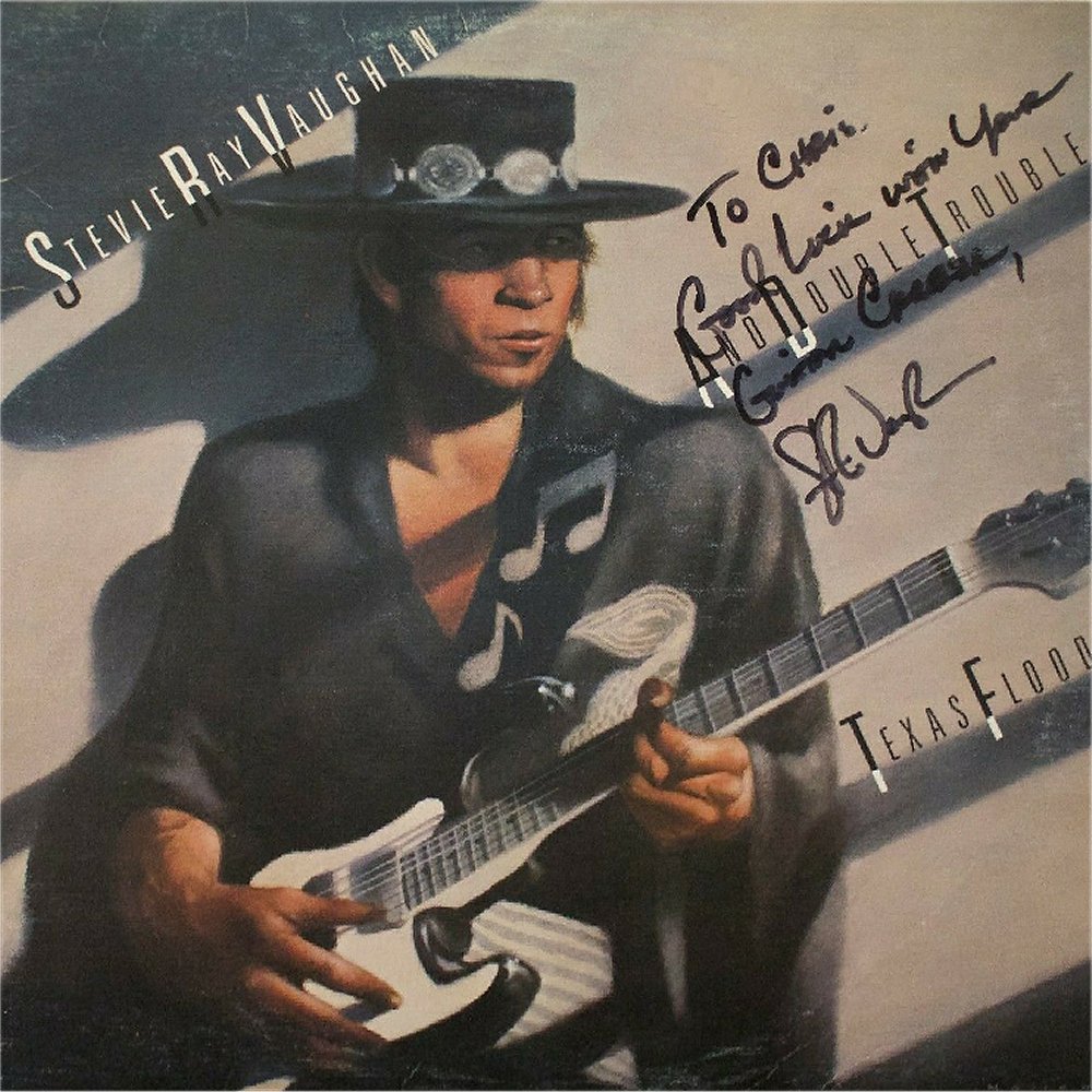 Stevie Ray Vaughan Signed Texas Flood LP 