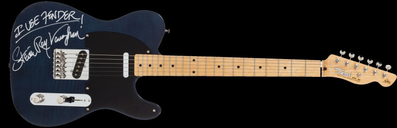 Stevie Ray Vaughan Signed Tokai Guitar