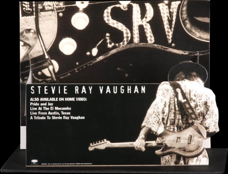 A Tribute to Stevie Ray Vaughan Record Store Display