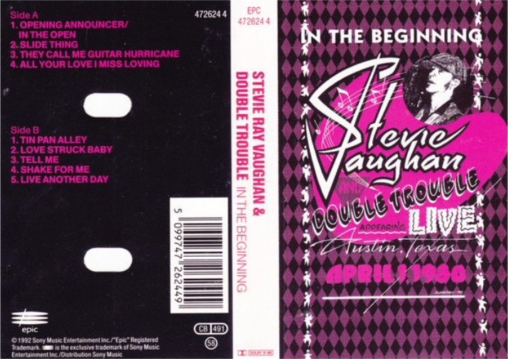 Stevie Ray Vaughan - In the Beginning Cassette