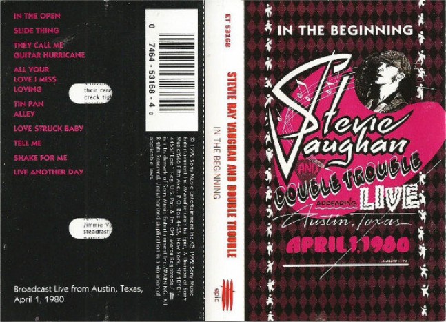 Stevie Ray Vaughan - In the Beginning Cassette