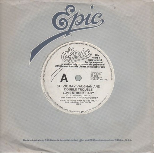 Stevie Ray Vaughan - Love Struck Baby AUSL Promo