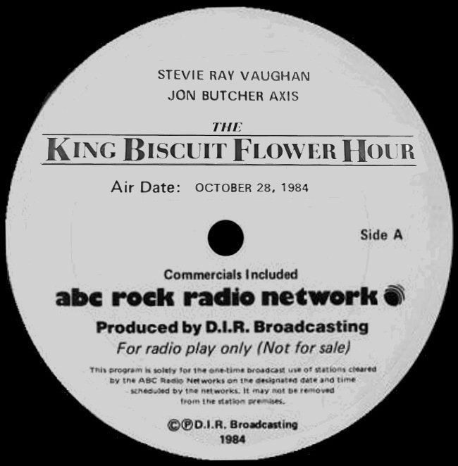 Stevie Ray Vaughan - King Biscuit Flower Hour Radio Show 1984