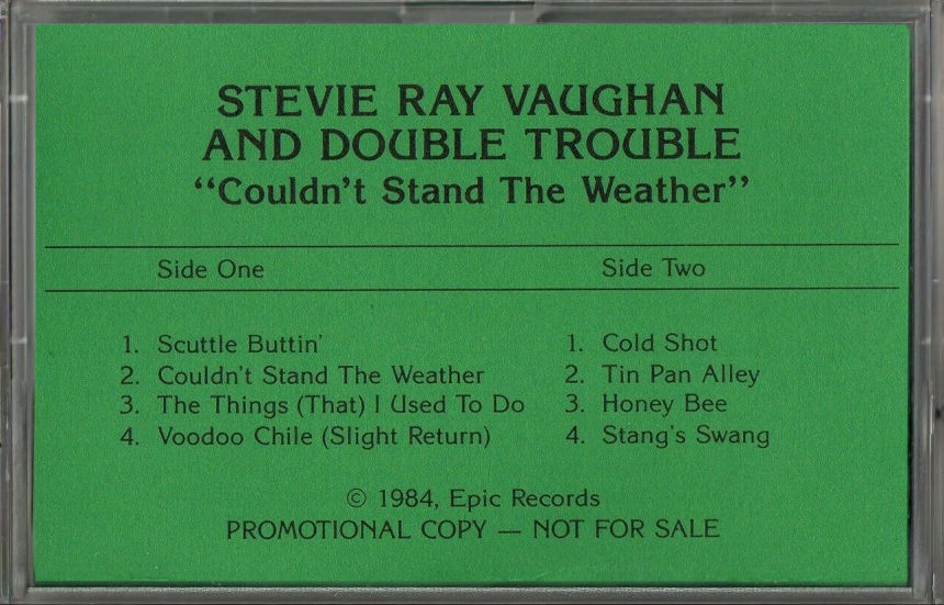 Stevie Ray Vaughan - Couldn't Stand the Weather Promo Cassette