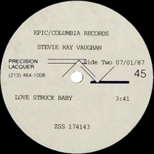 Stevie Ray Vaughan - Love Struck Baby 10 inch Acetate