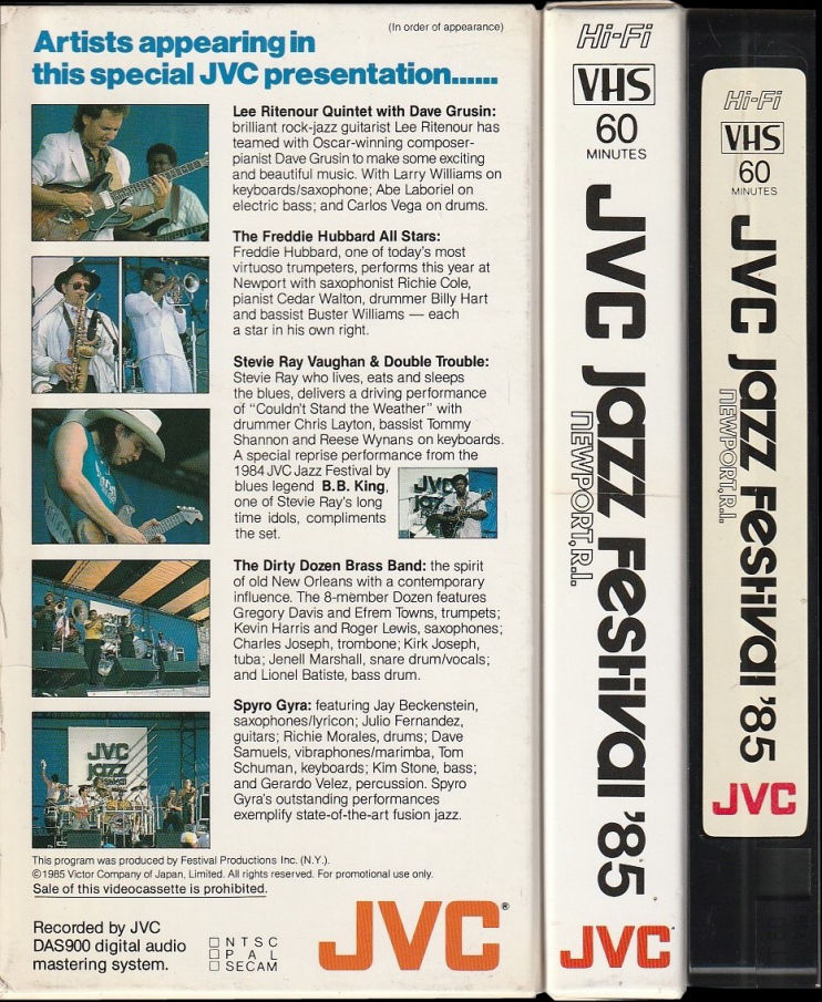 Stevie Ray Vaughan - JVC Jazz Festival 1985