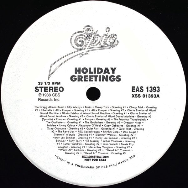Stevie Ray Vaughan - Holiday Greetings from Epic
