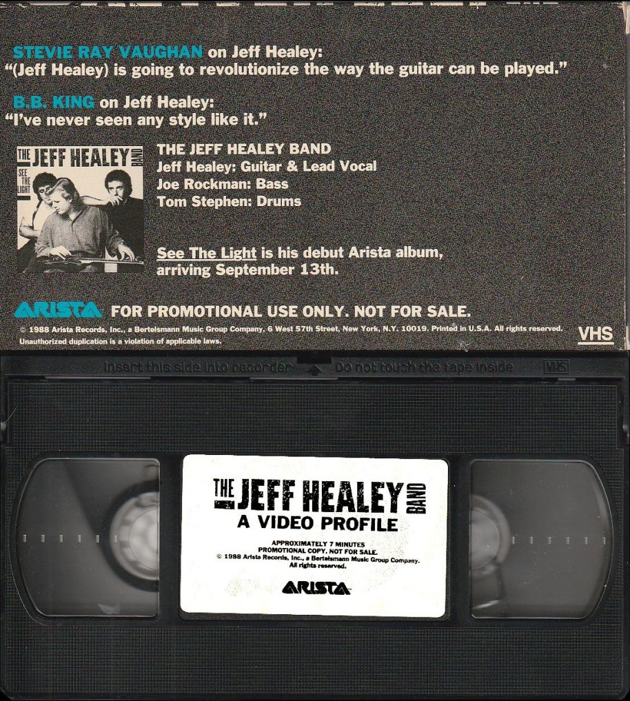 Jeff Healey Band Video Profile VHS Promo