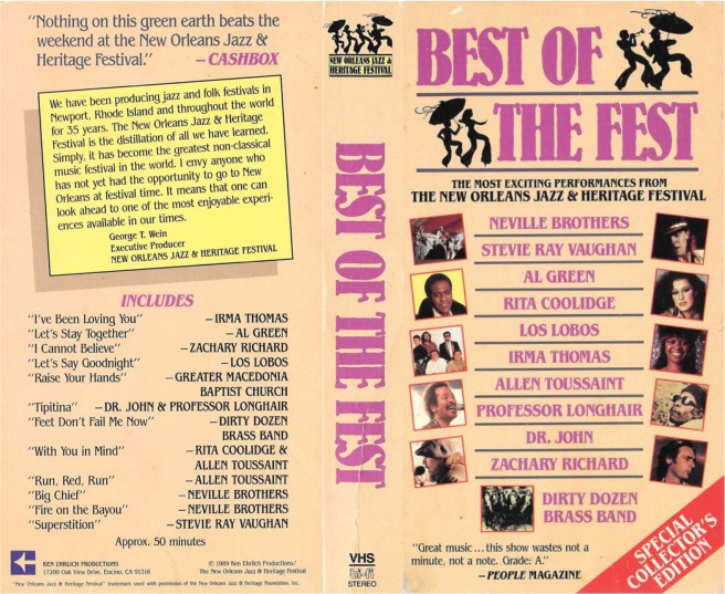 Stevie Ray Vaughan - Best of the Fest VHS