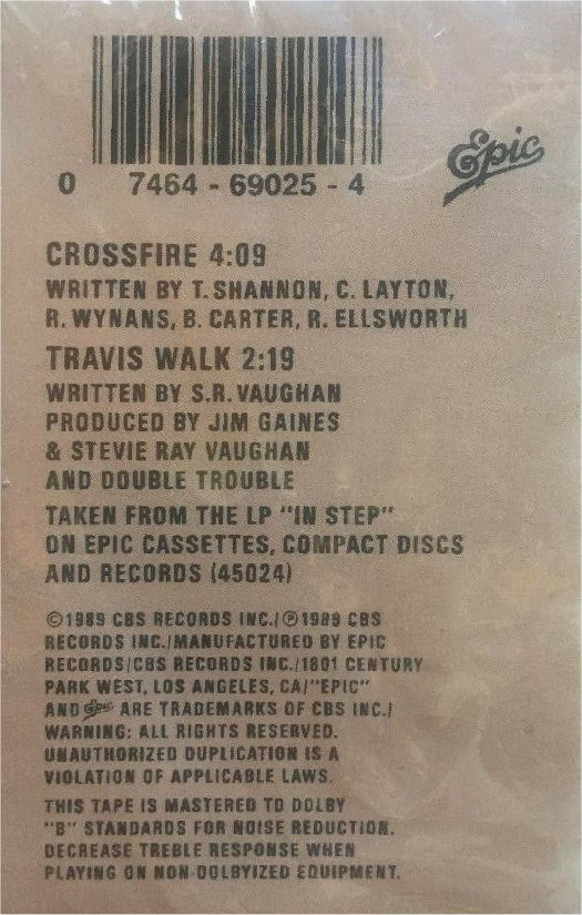 Stevie Ray Vaughan - Crossfire USA Cassette