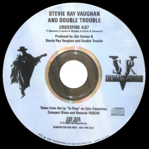 Stevie Ray Vaughan - Crossfire US Promo CD