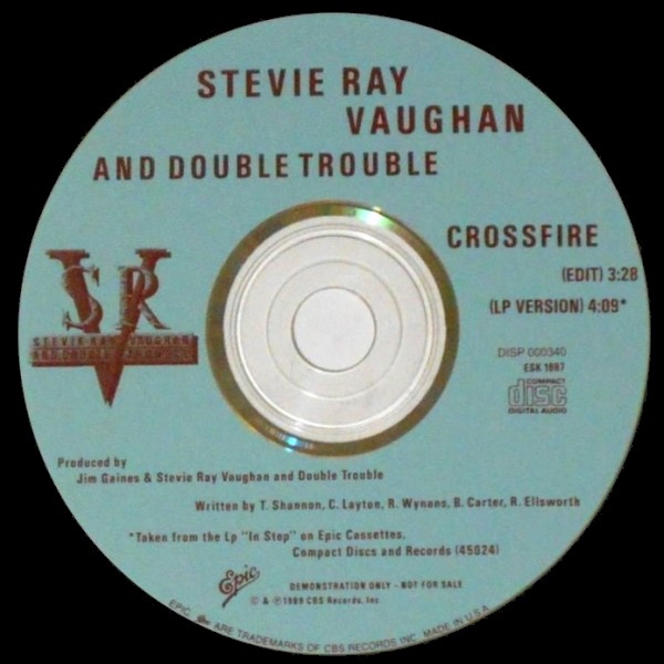 Stevie Ray Vaughan - Crossfire US Promo CD