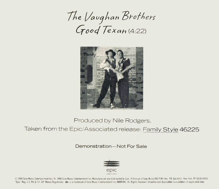 The Vaughan Brothers - Good Texan US Promo