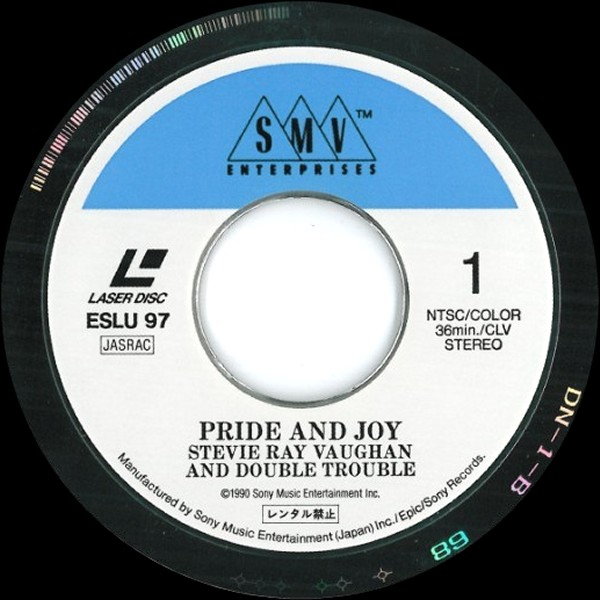 Stevie Ray Vaughan - Pride and Joy LaserDisc