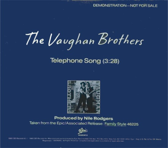 The Vaughan Brothers - Telephone Song US Promo