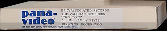 The Vaughan Brothers - Tick Tock US VHS Promo