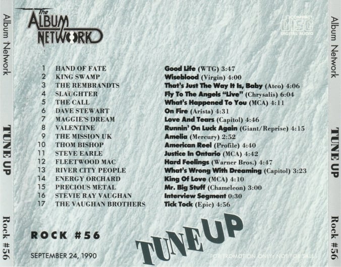 Stevie Ray Vaughan - Tune Up Rock No 56 US Promo