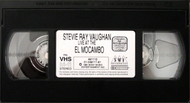 Stevie Ray Vaughan - Live at the El Mocambo VHS
