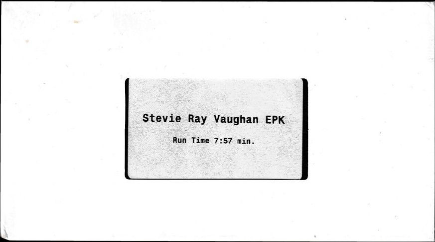 Stevie Ray Vaughan - The Sky is Crying VHS Electronic Press Kit