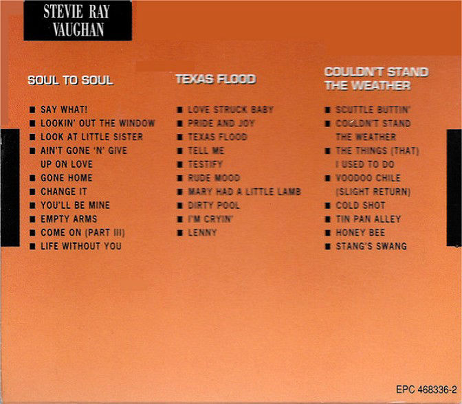 Stevie Ray Vaughan - 123 Box Set