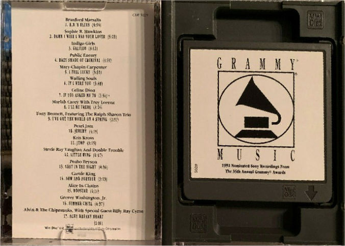 Stevie Ray Vaughan - 1992 Grammy Awards Promo Mini Disc