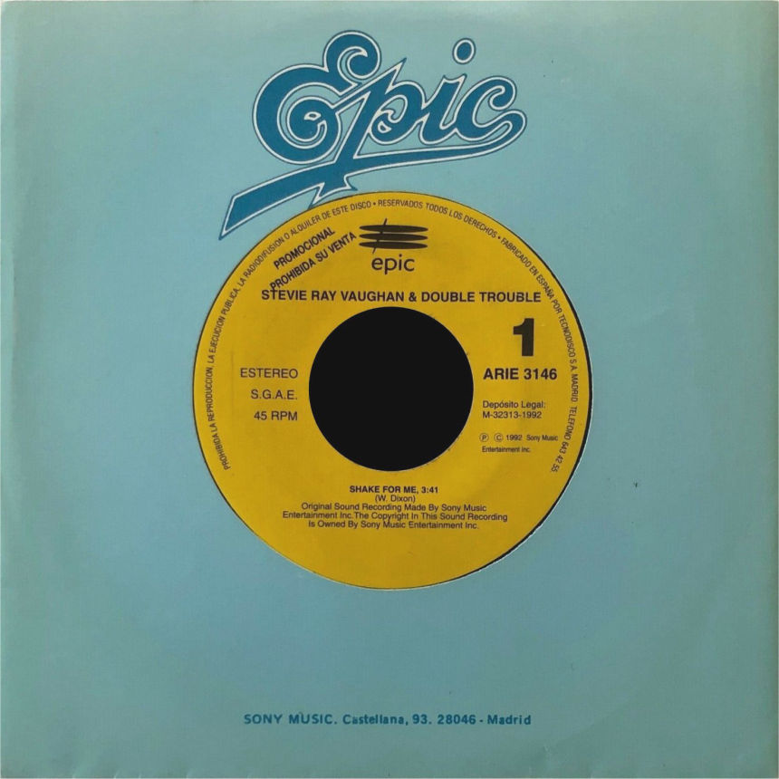 Stevie Ray Vaughan - Shake For Me Spanish Promo