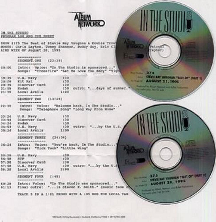 Stevie Ray Vaughan - In the Studio 1995