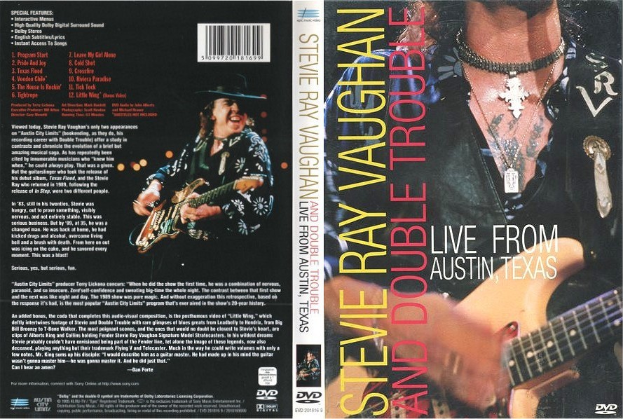 Stevie Ray Vaughan - Live from Austin, Texas DVD