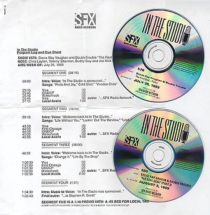 tevie Ray Vaughan - SFX In the Studio 1999