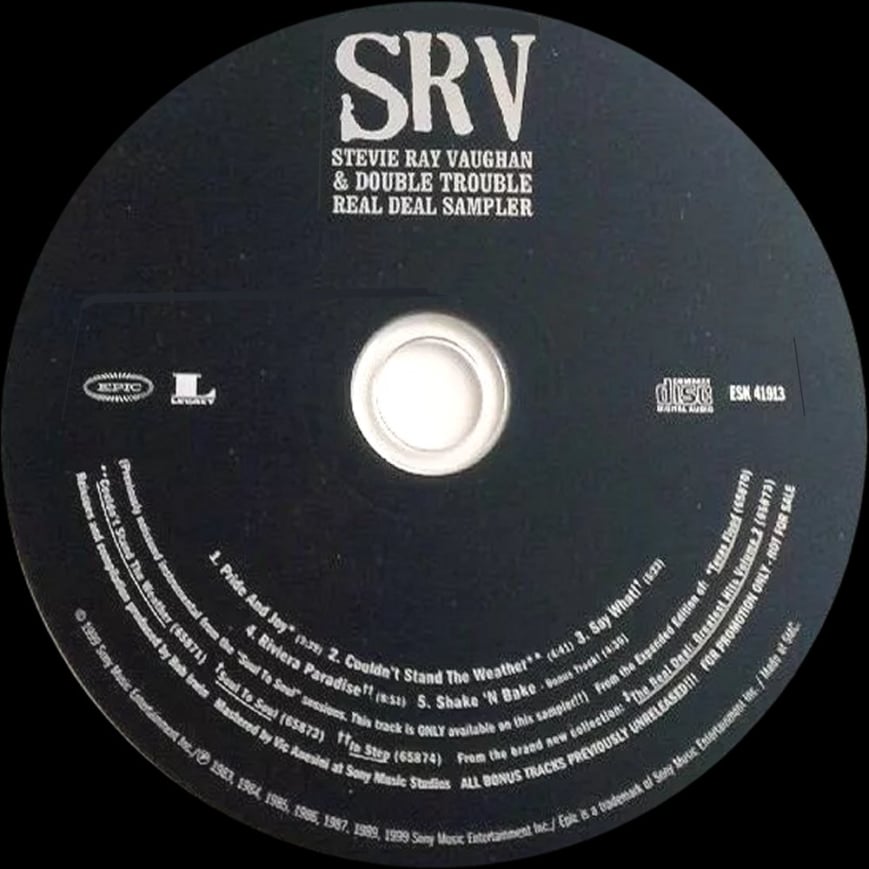 Stevie Ray Vaughan - The Real Deal Sampler Canadian Promo