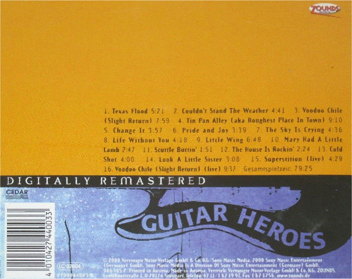 Stevie Ray Vaughan - Guitar Heroes Volume 3