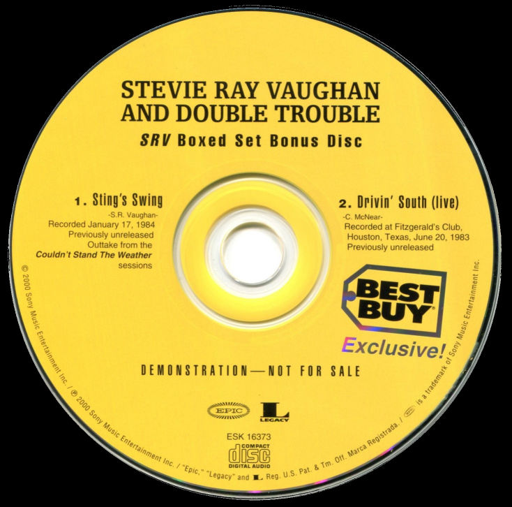 SRV Box Set Best Buy Bonus CD