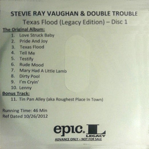 Stevie Ray Vaughan - Texas Flood Legacy Edition US Promo