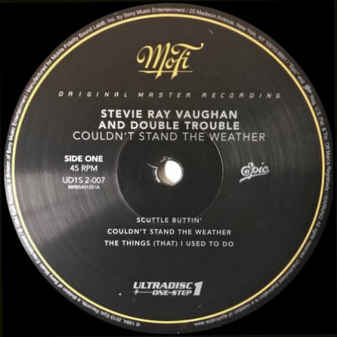 Stevie Ray Vaughan - Couldn't Stand the Weather 2021 - Mobile Fidelity Sound Lab Ultradisc