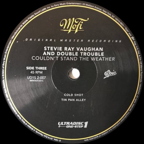 Stevie Ray Vaughan - Couldn't Stand the Weather 2021 - Mobile Fidelity Sound Lab Ultradisc