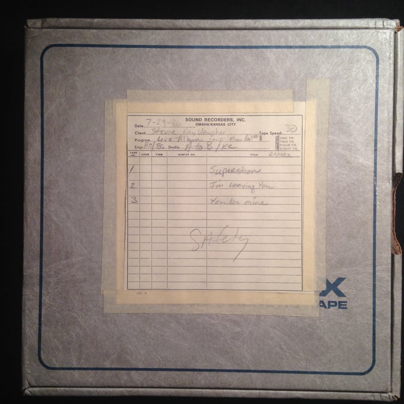 Stevie Ray Vaughan Live Alive Master Tapes
