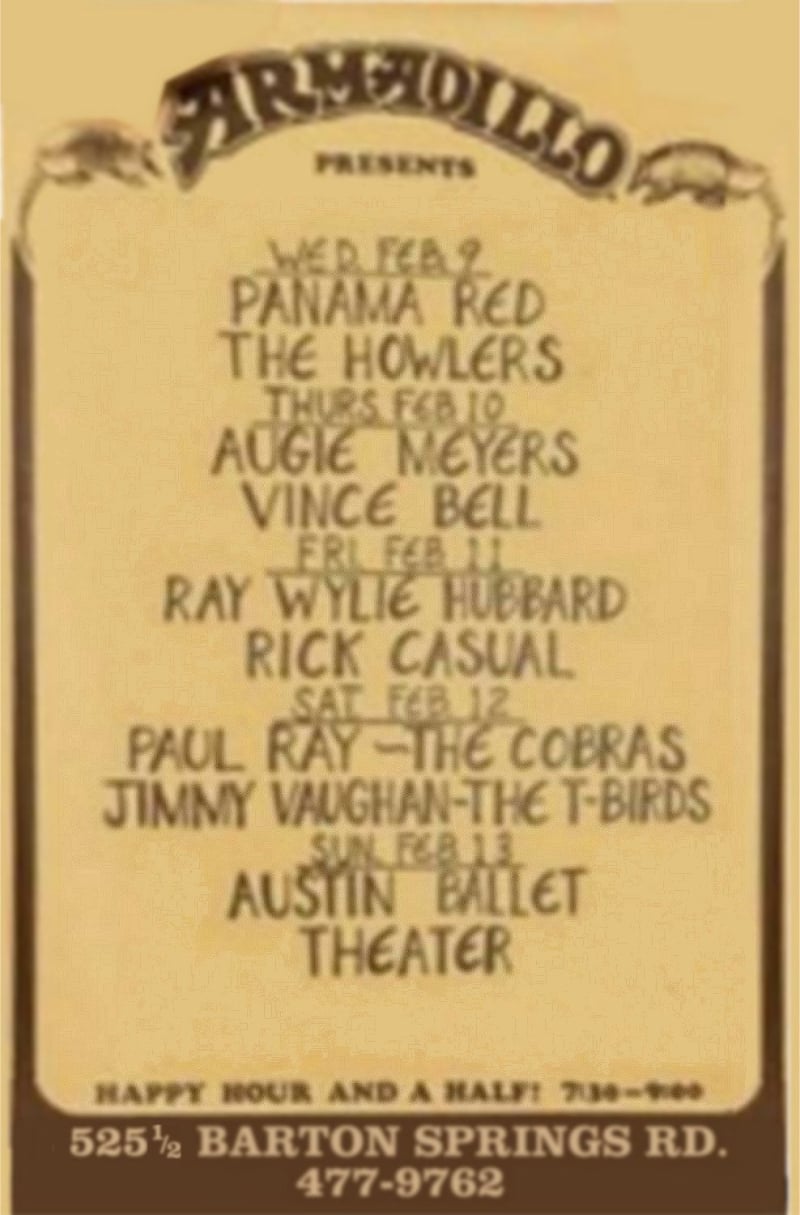 Paul Ray and the Cobras Gig Poster