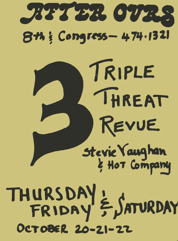 Triple Threat Revue Gig Poster